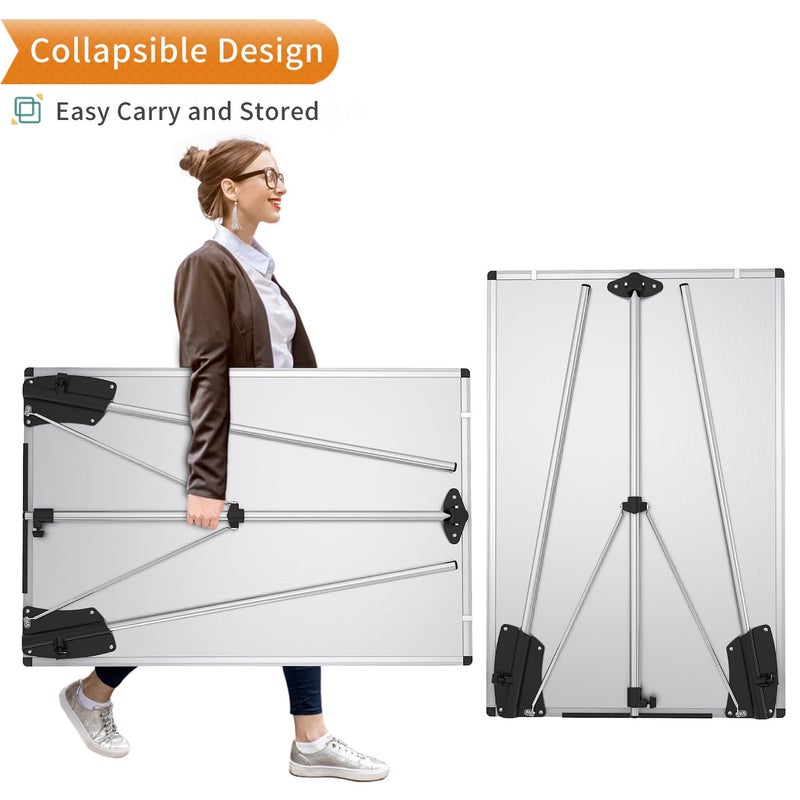 VIZ-PRO Magnetic Portable Easel Dry Erase Board, Flipchart Easel Stand Tripod Whiteboard, 24"W x 36"L - Image 4